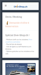 Mobile Screenshot of dive-shop.ch